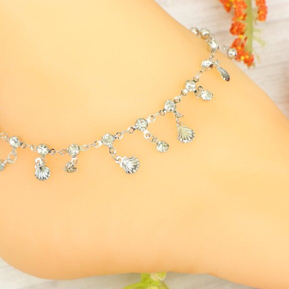 "Handmade Anklet – Elegant & Delicate Jewelry for Women | UNVRC1268 - Picture 4 of 10